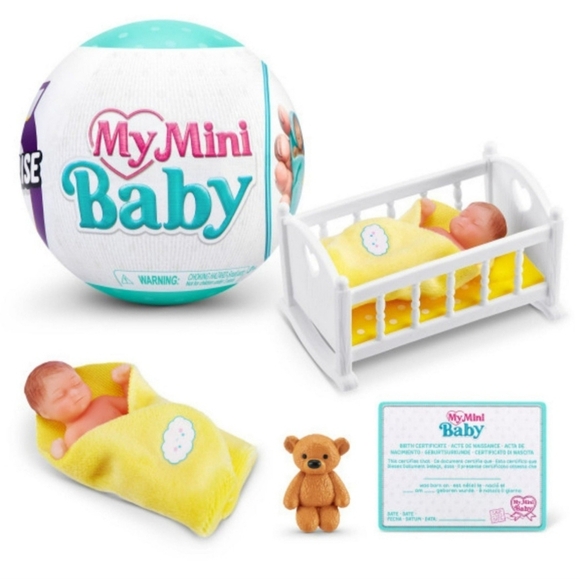 Zuru My Mini Baby Yellow Rocking Crib - Picture 1 of 8